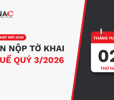 hạn nộp tờ khai quý 3